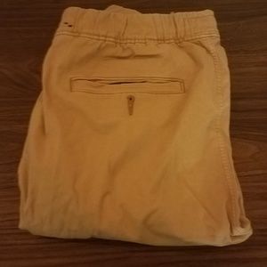 tan abercrombie and fitch jogger